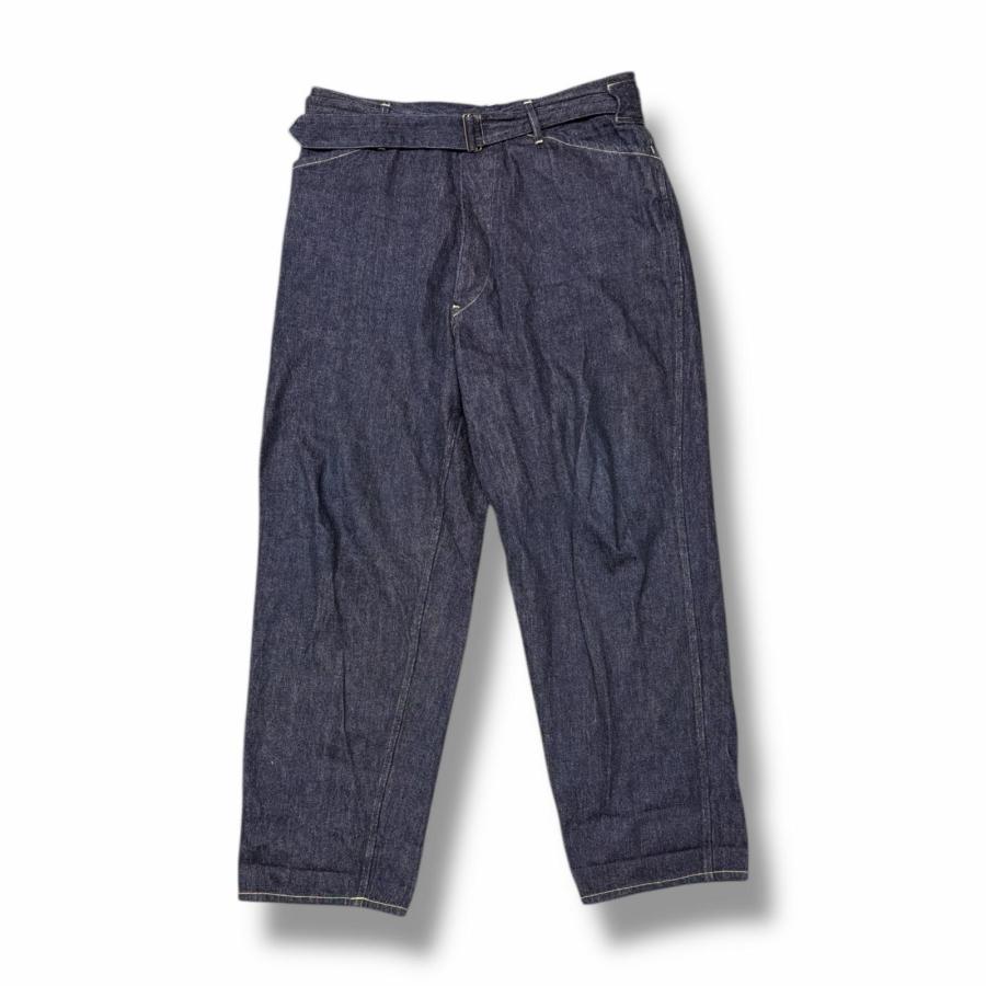 参考上代37400円 COMOLI デニムベルテッドパンツ ジーンズ ストレート 