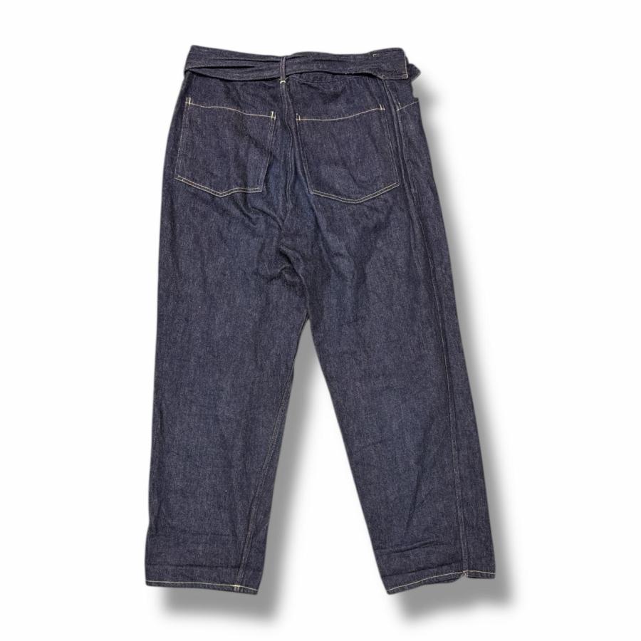 参考上代37400円 COMOLI デニムベルテッドパンツ ジーンズ ストレート 