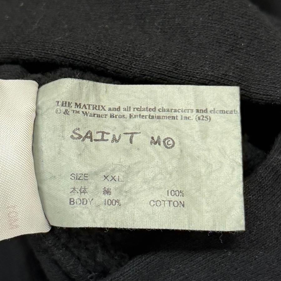 未使用 SAINT MICHAEL 25AW MTRX_HOODIE/THE MATRIX マトリックス フーディー スウェット パーカー セントマイケル SM-HR1-0000-C43 ブラック XXL （6589M）_5