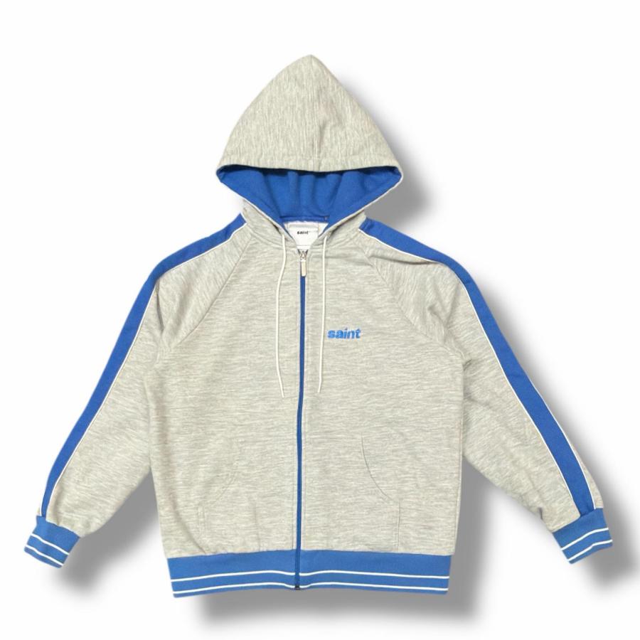 SAINT M×××××× セントマイケル パーカー スウェット　プリント 参考上代70400円 未使用 SAINT MICHAEL 25AW ZIP HOODIE_SIDE LINE