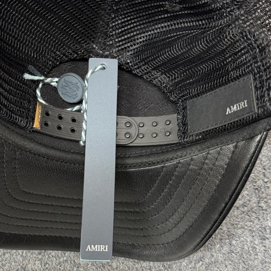 未使用 AMIRI Leather MA Trucker Cap レザートラッカーキャップ