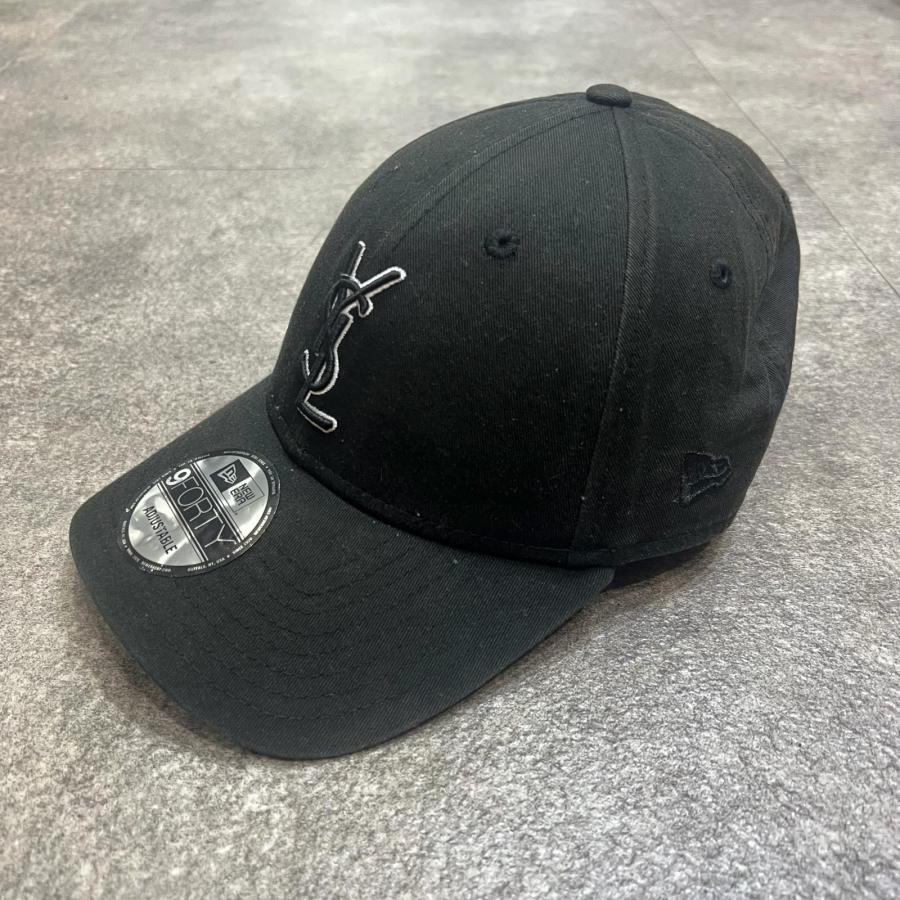 t*2様 正規品 NEWERA サンローラン キャップ 黒 サンローラン x ニューエラ キャップ (フリース) 