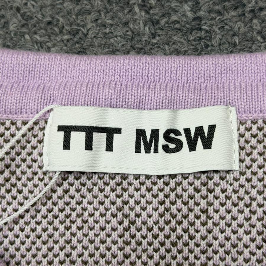 未使用 TTT_MSW 22SS Flower Jacquard knit vest ジャガードニット