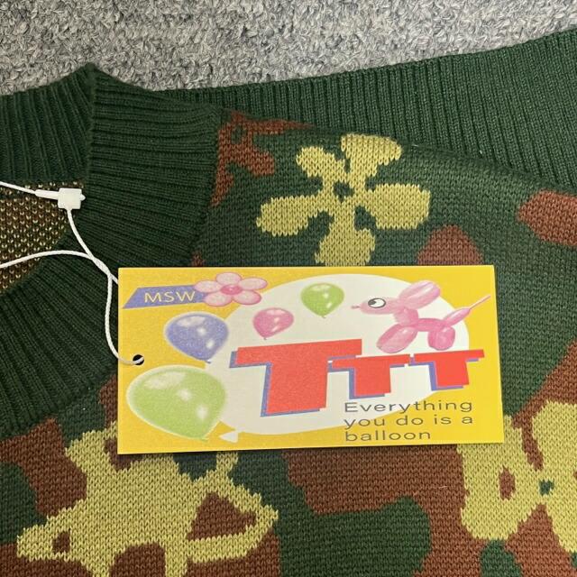 未使用 TTT_MSW 23SS Flower Camo Knit Vest フラワーカモニットベスト