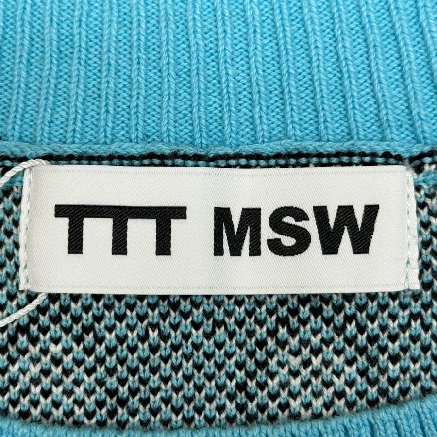 未使用 TTT_MSW 23SS Diamond knit polo vest ダイヤモンドニット