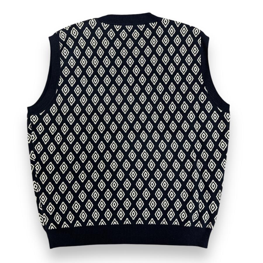 参考上代19800円 未使用 TTT_MSW 23SS Diamond knit polo vest