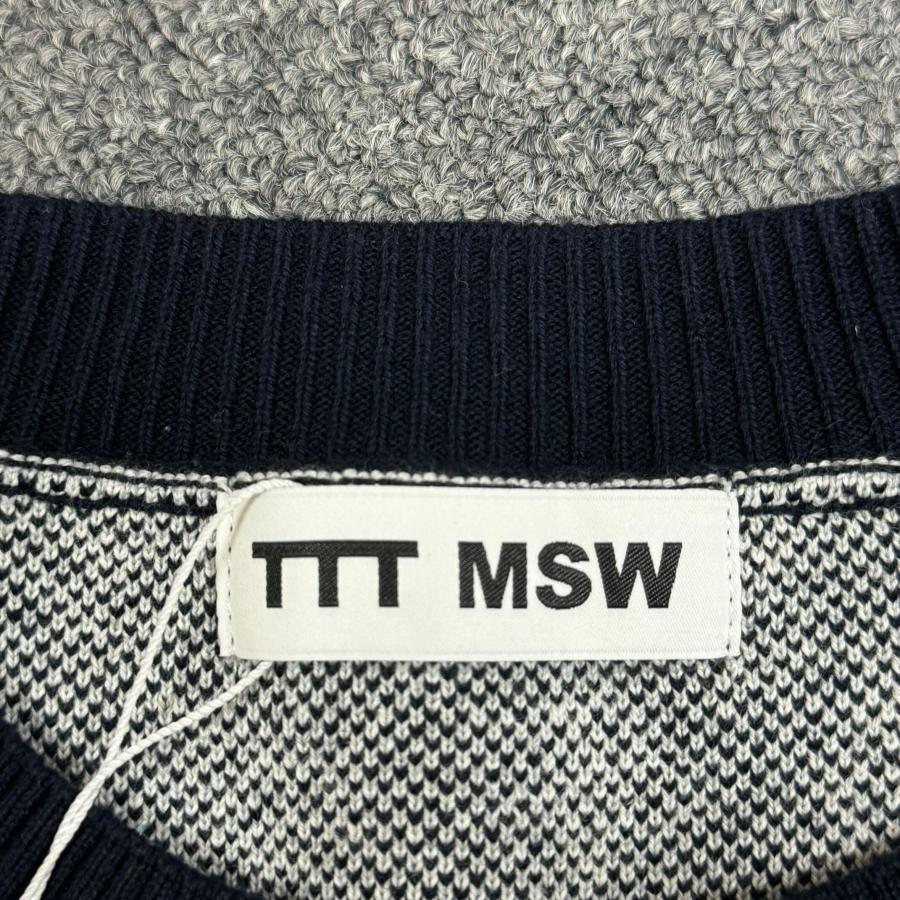 参考上代19800円 未使用 TTT_MSW 23SS Diamond knit polo vest
