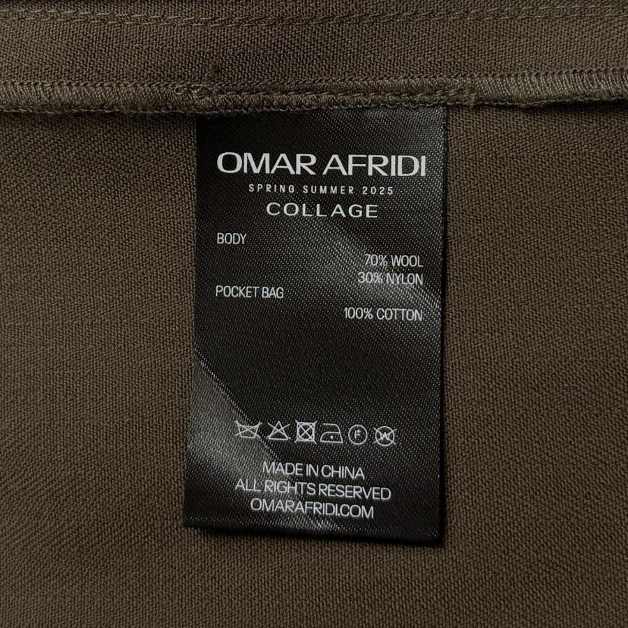 参考上代130900円 未使用 Omar Afridi Nemesis Blouson ネメシスブルゾン ジャケット スイングトップ オマールアフリディ OA-SS25-BZ-102-01 ブラウン 44 （7244M） 参考上代130900円 未使用 Omar Afridi Nemesis Blouson ネメシス