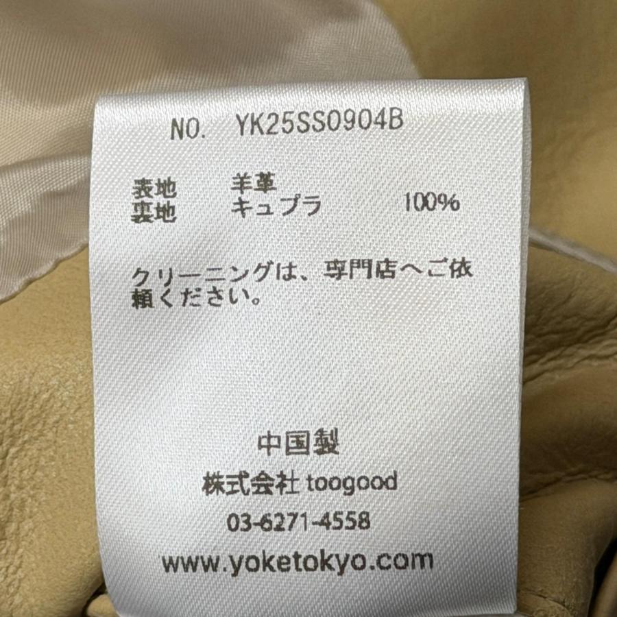 参考上代104500円 未使用 YOKE 25SS LEATHER SHIRT JACKET レザー