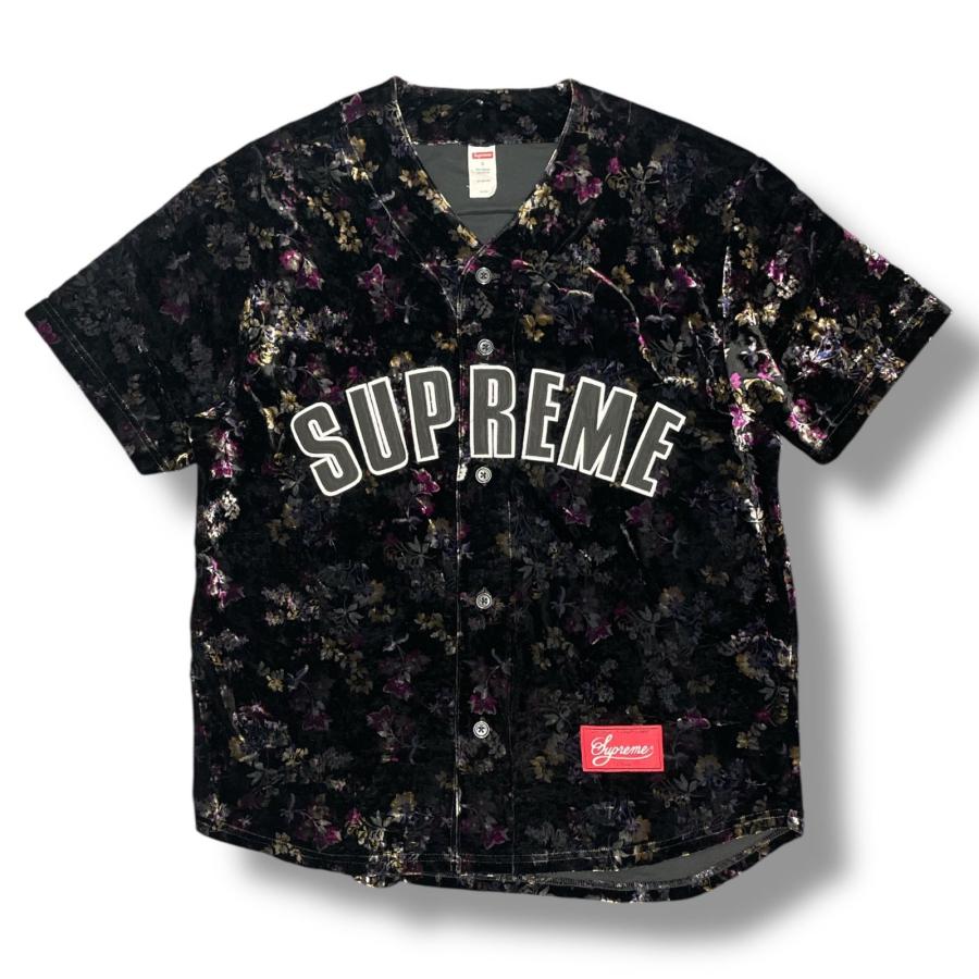 Supreme（シュプリーム） 19AW Floral Velour Baseball Jersey