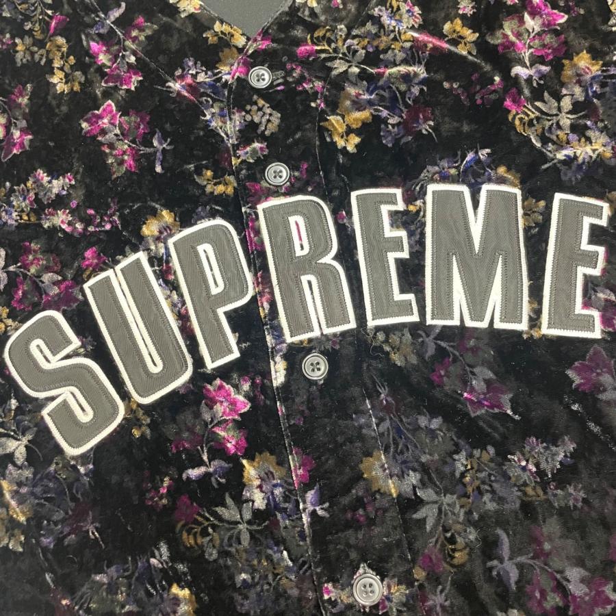 Supreme（シュプリーム） 19AW Floral Velour Baseball Jersey