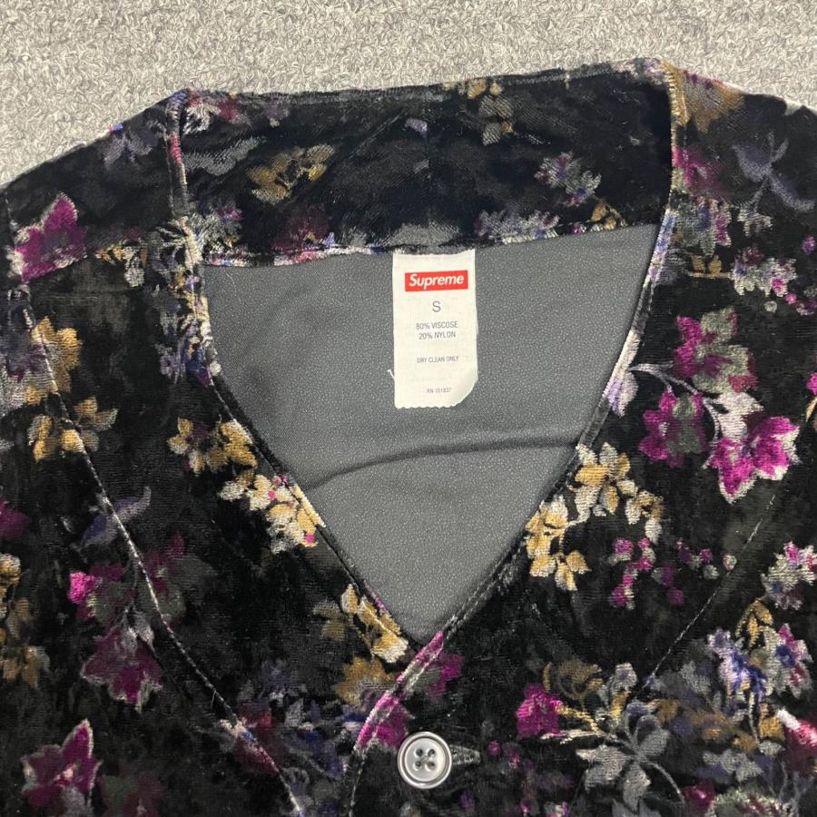 Supreme（シュプリーム） 19AW Floral Velour Baseball Jersey