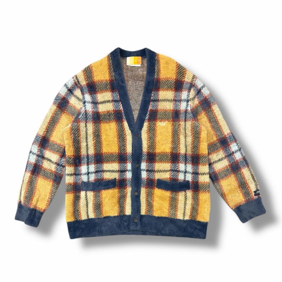KITH プレイドモヘアカーディガン シャギー チェック柄 セーター キス 22-080-060-0003-4 マルチカラー XL （7956M） KITH プレイドモヘアカーディガン シャギー チェック柄 セーター キス