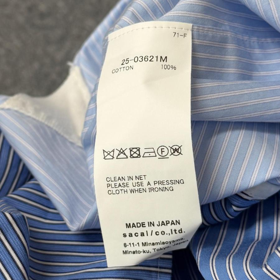 sacai（サカイ） 25SS Cotton Poplin Shirt コットン ポプリン切替