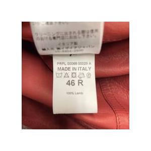 ISAIA イザイア 24SS  SHORT PORTOFINO LAMB SUEDE BLOUSON  ショートラムスエードブルゾン レッド 46 82604Aの画像