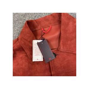 未使用品 ISAIA イザイア 24SS  SHORT PORTOFINO LAMB SUEDE BLOUSON  ショートラムスエードブルゾン レッド 48 82605Aの画像