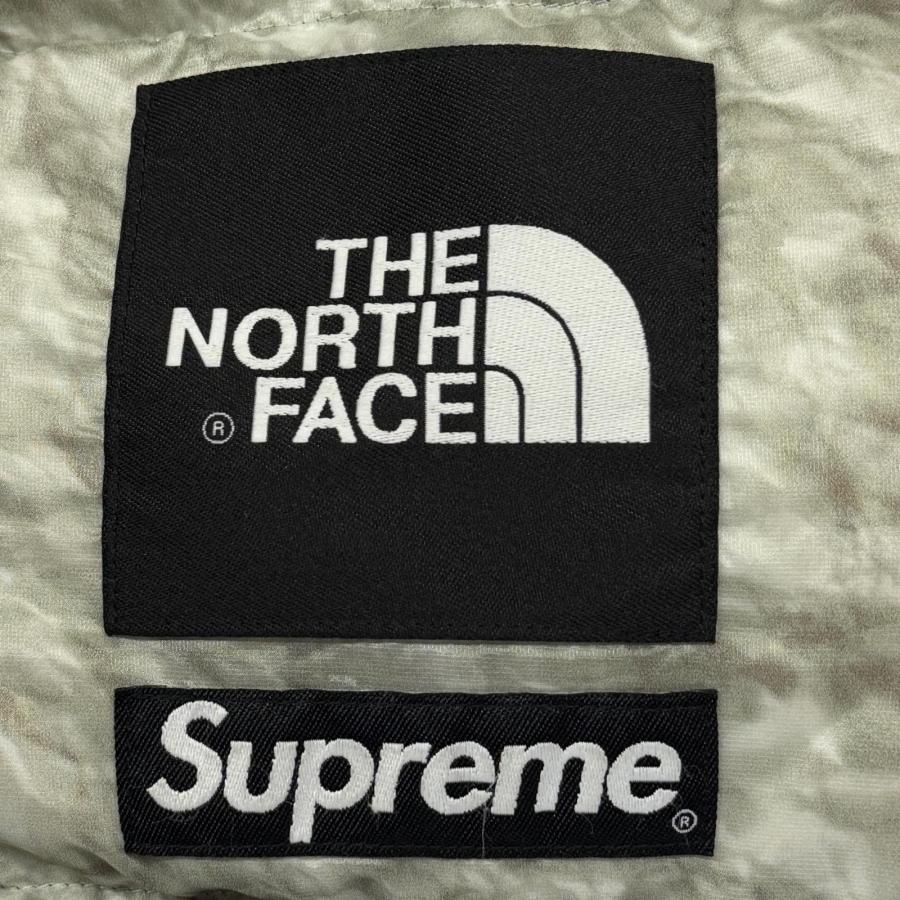 Supreme THE NORTH FACE シュプリーム ザノースフェイス Nuptse Jacket  ダウンジャケット ペーパーヌプシ ND91806I White Paper Print L 82779Aの画像
