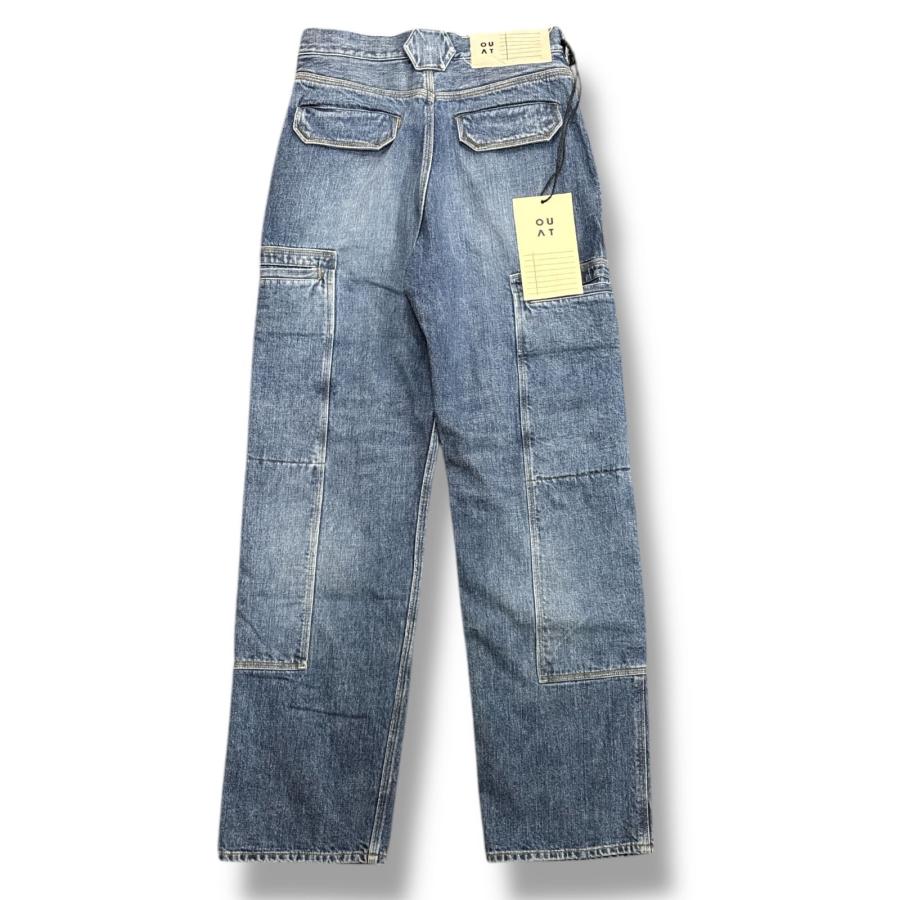参考上代66000円 未使用 OUAT 25SS cargo denim jeans カーゴデニムパンツ ジーンズ オーユーエーティー O009016PT インディゴ 3 （83975A5）_1