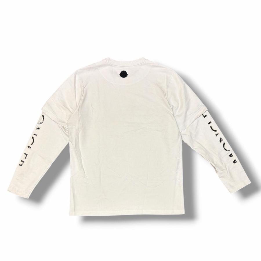 モンクレールホワイト 長袖カットソー MONCLER（モンクレール） 22AW レイヤードTシャツ 長袖カットソー
