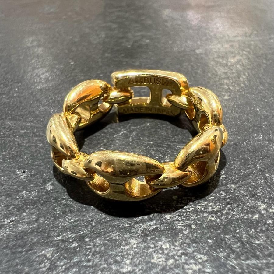 AMBUSH（アンブッシュ） PAVE ARMOR A LINK RING 12115728 ゴールド M 