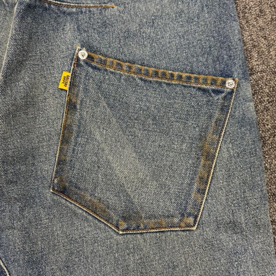 参考上代176000円 未使用 GALLERY DEPT. 25SS ZIP DENIM ジップデニム パンツ バギー ジーンズ  ギャラリーデプト ZWL-40019 インディゴ 34 （86758A）の画像