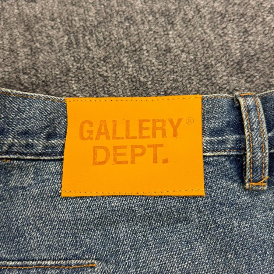 参考上代176000円 未使用 GALLERY DEPT. 25SS ZIP DENIM ジップデニム パンツ バギー ジーンズ  ギャラリーデプト ZWL-40019 インディゴ 34 （86758A）の画像