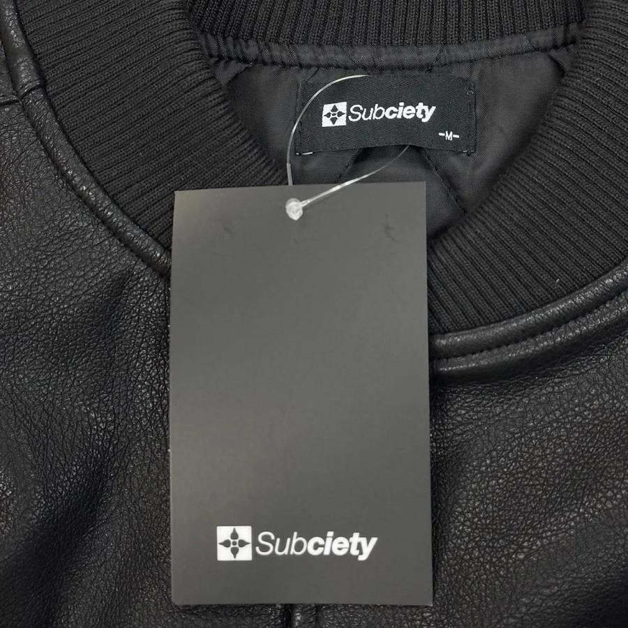 Subciety（サブサエティ） FAKE LEATHER STADIUM JKT フェイクレザー