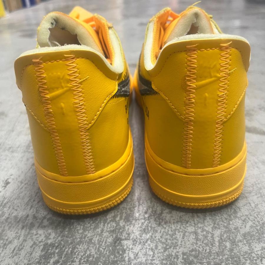 NIKE  × OFF-WHITE Air Force 1 Low University Gold コラボ エアフォース スニーカー ナイキ  × オフホワイト DD1876-700 28.5cm （88615A）の画像
