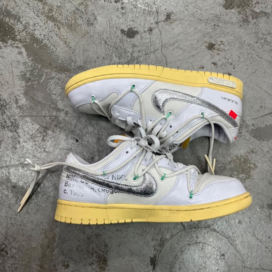 NIKE  × OFF-WHITE DUNK LOW 1 OF 50 ダンクロー スニーカー ナイキ  × オフホワイト DM1602-127 27cm （89322A）の画像