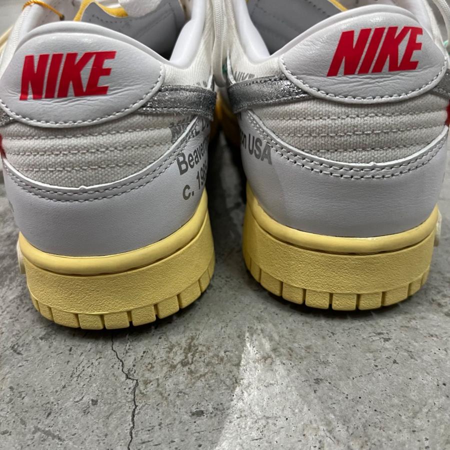 NIKE  × OFF-WHITE DUNK LOW 1 OF 50 ダンクロー スニーカー ナイキ  × オフホワイト DM1602-127 27cm （89322A）の画像