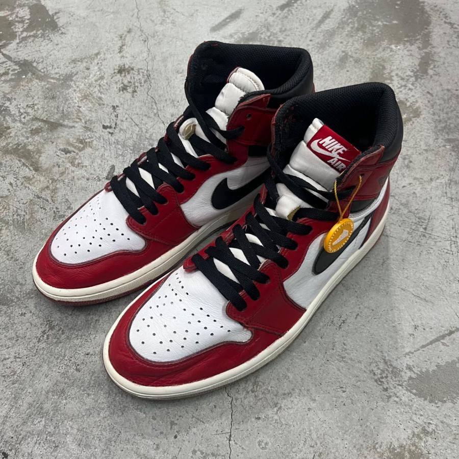 NIKE Air Jordan 1 Retro High Chicago 2015年製 エアジョーダン1 レトロ ハイ ""シカゴ"" ナイキ 555088-101 28cm （89324A）の画像