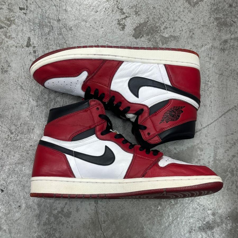 NIKE Air Jordan 1 Retro High Chicago 2015年製 エアジョーダン1 レトロ ハイ ""シカゴ"" ナイキ 555088-101 28cm （89324A）の画像