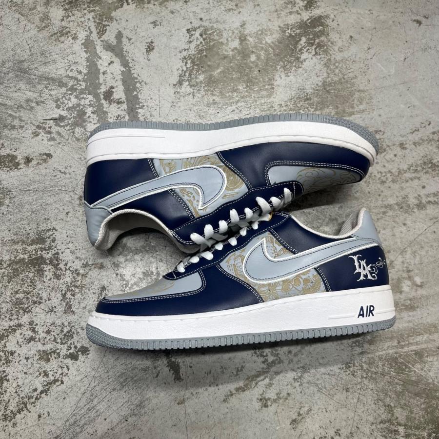 NIKE Mr. Cartoon Air Force 1 Low ""Blue Tatoo"" ナイキ 312234-401 28cm （89326A）の画像