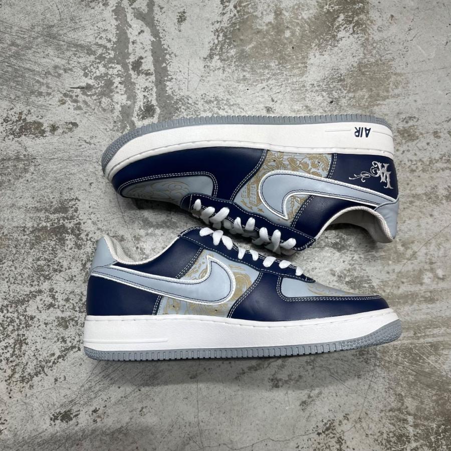 NIKE Mr. Cartoon Air Force 1 Low ""Blue Tatoo"" ナイキ 312234-401 28cm （89326A）の画像