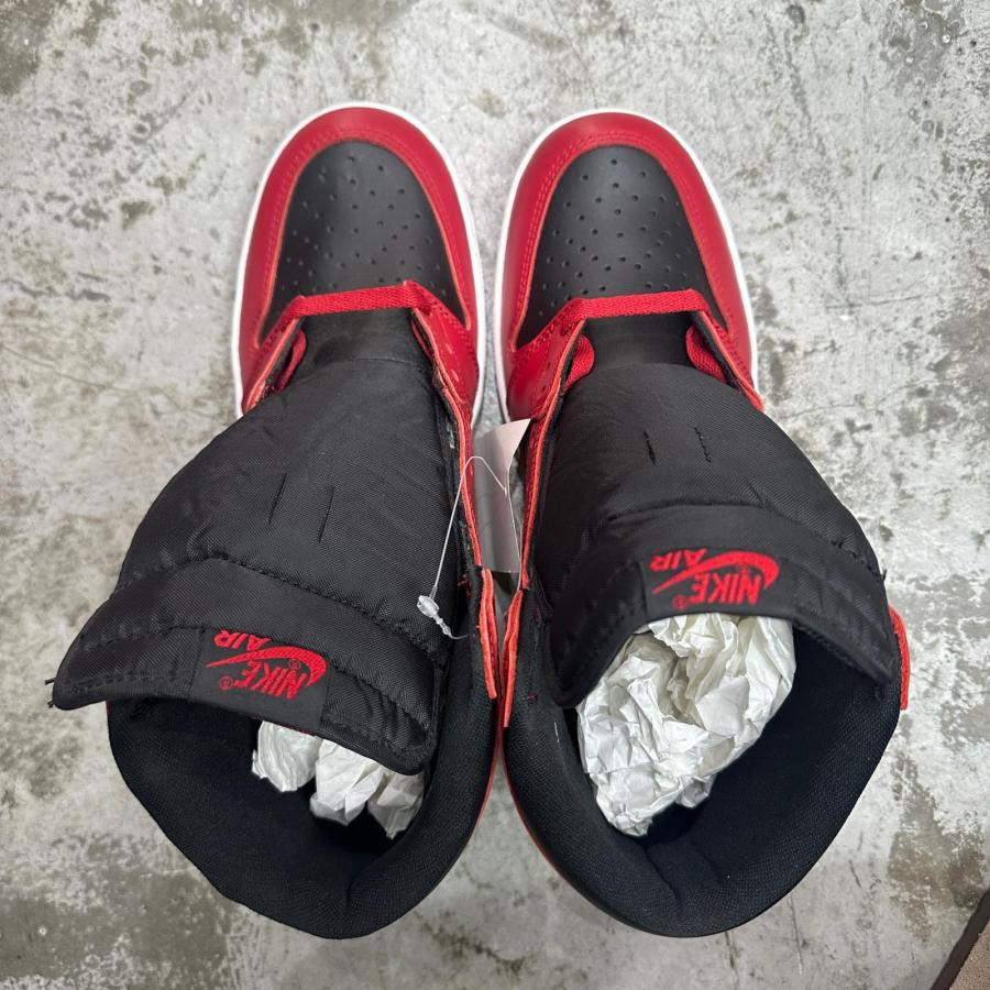 未使用品 NIKE ナイキ Air Jordan 1 High ’85 ""Varsity Red""  エアジョーダン1 ハイ バーシティレッド BQ4422-600 レッド 28cm 90187Aの画像