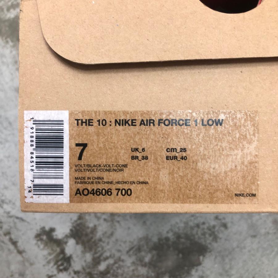 NIKE  × OFF-WHITE THE 10 : NIKE AIR FORCE 1 LOW ザ テン エアフォース1 ロー ナイキ  × オフホワイト A04606-700 25cm （90197A）の画像