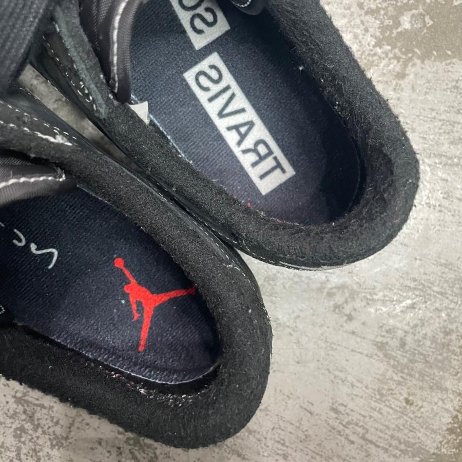 NIKE  × TRAVIS SCOTT Air Jordan 1 Low OG SP Black Phantom ブラックファントム ナイキ  × トラヴィススコット DM7866-001 25cm （90199A）の画像