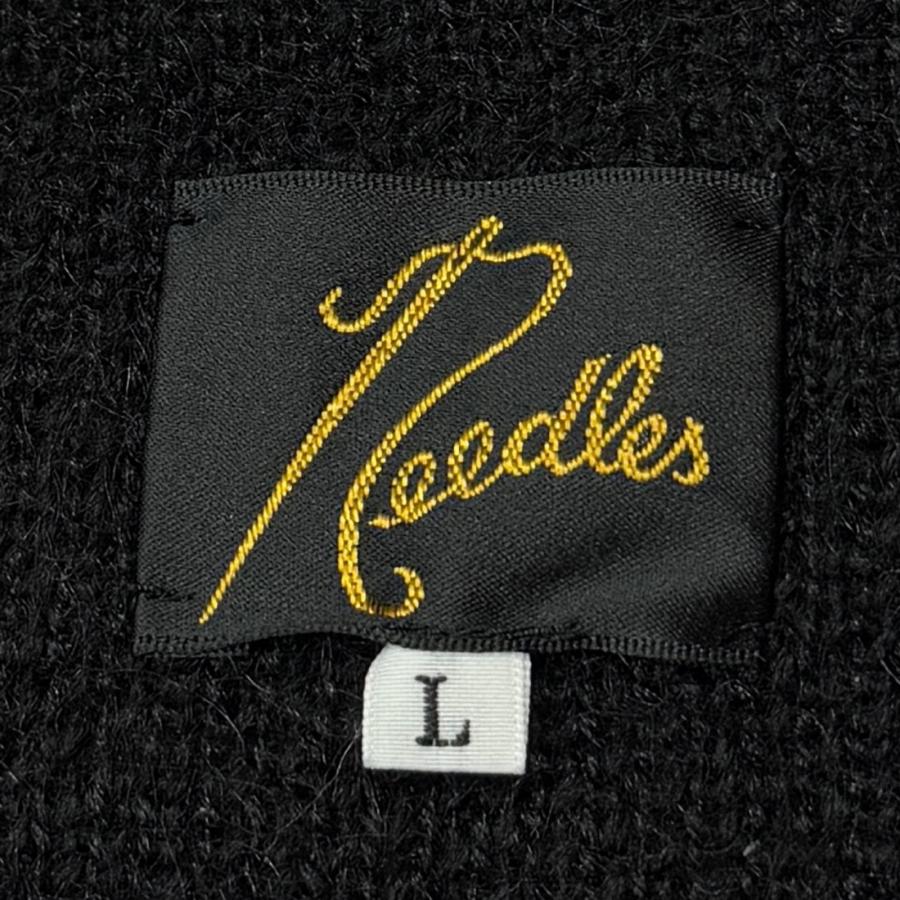 Needles モヘア カーディガン ジップ ニット ブラック M NEEDLES[ニードルズ] 23AW Zipped Mohair Cardigan-Solid[BLK/NVY/EME]