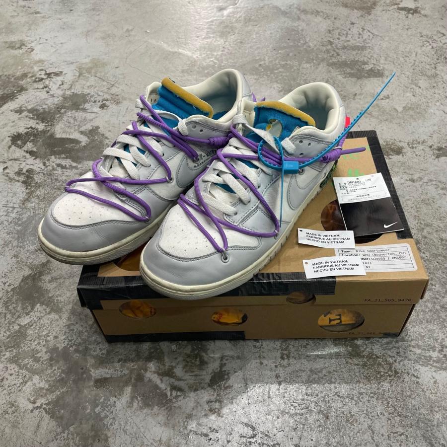 NIKE（ナイキ） × OFF-WHITE Dunk Low Sail Neutral Gray コラボ 