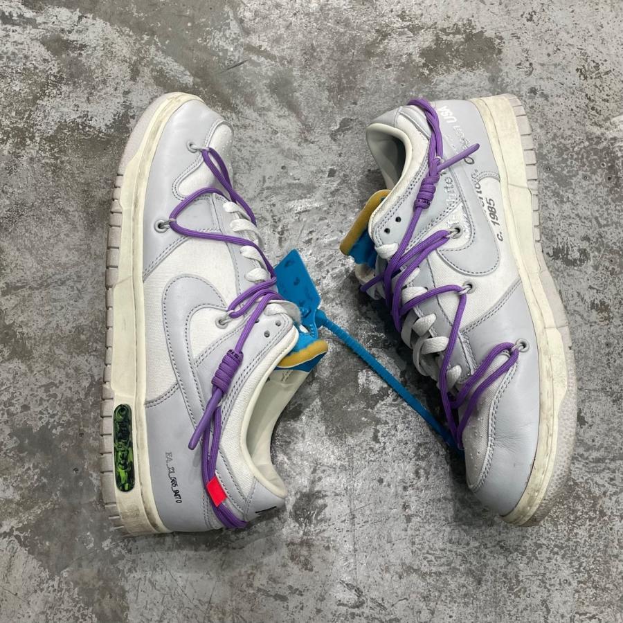 NIKE（ナイキ） × OFF-WHITE Dunk Low Sail Neutral Gray コラボ 