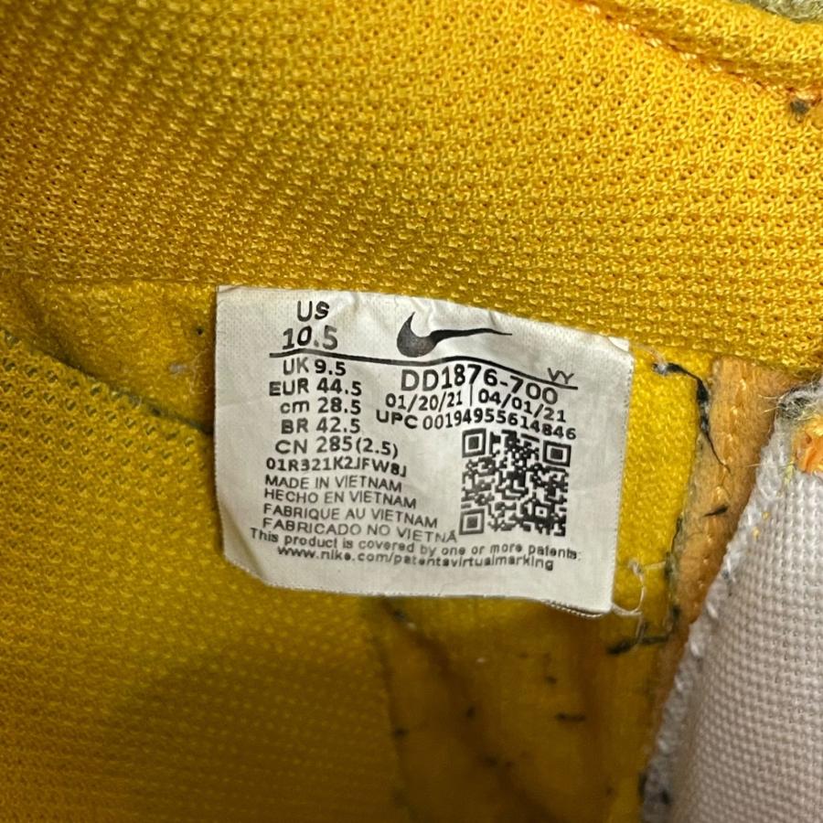NIKE Air Force 1 Low University Gold コラボ エアフォース スニーカー ナイキ DD1876-700 28.5cm （91220A）の画像