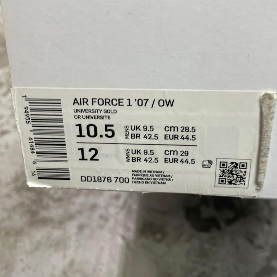 NIKE Air Force 1 Low University Gold コラボ エアフォース スニーカー ナイキ DD1876-700 28.5cm （91220A）の画像