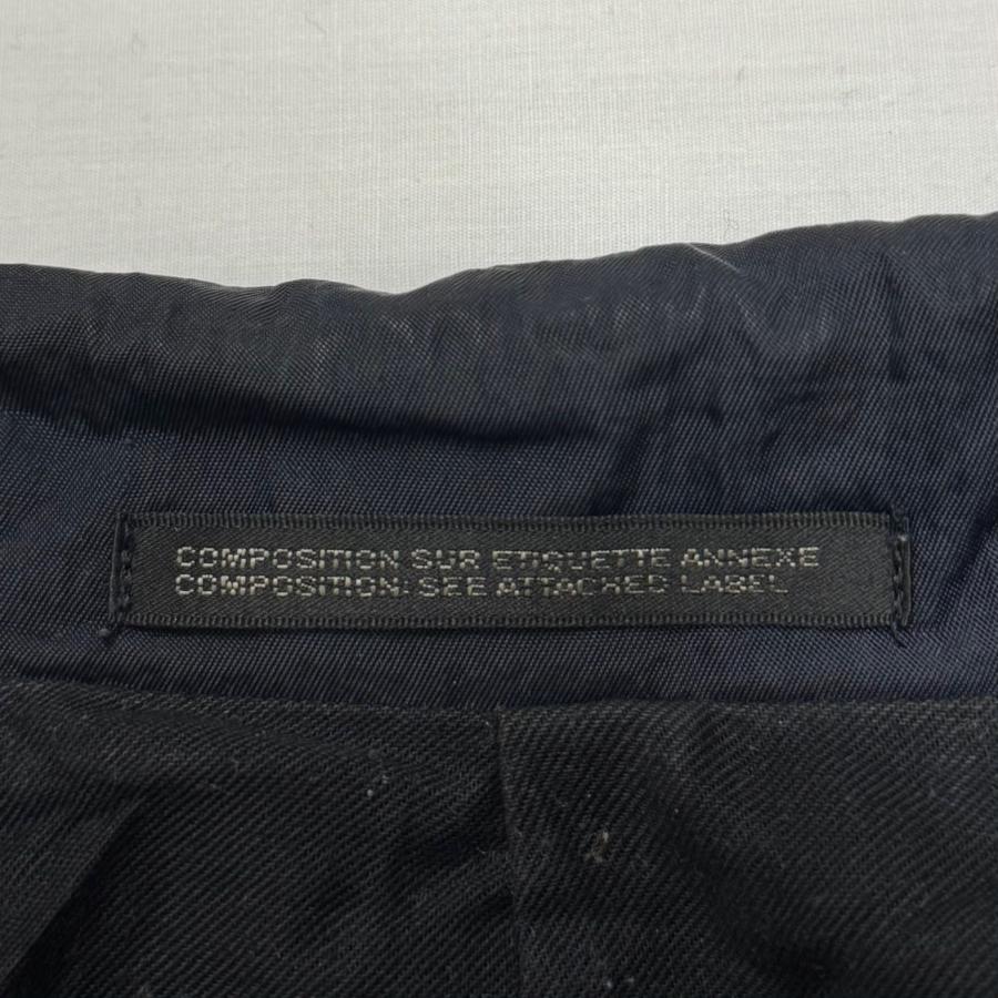 Yohji Yamamoto POUR HOMME 24AW NYLON TWILL NAVY ASYMMETRY COAT