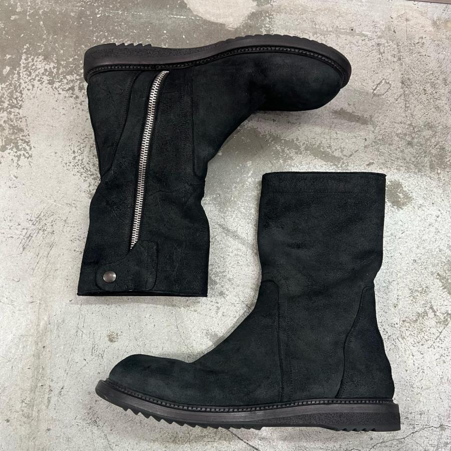 Rick Owens リックオウエンス スウェードエンジニアブーツ サイド