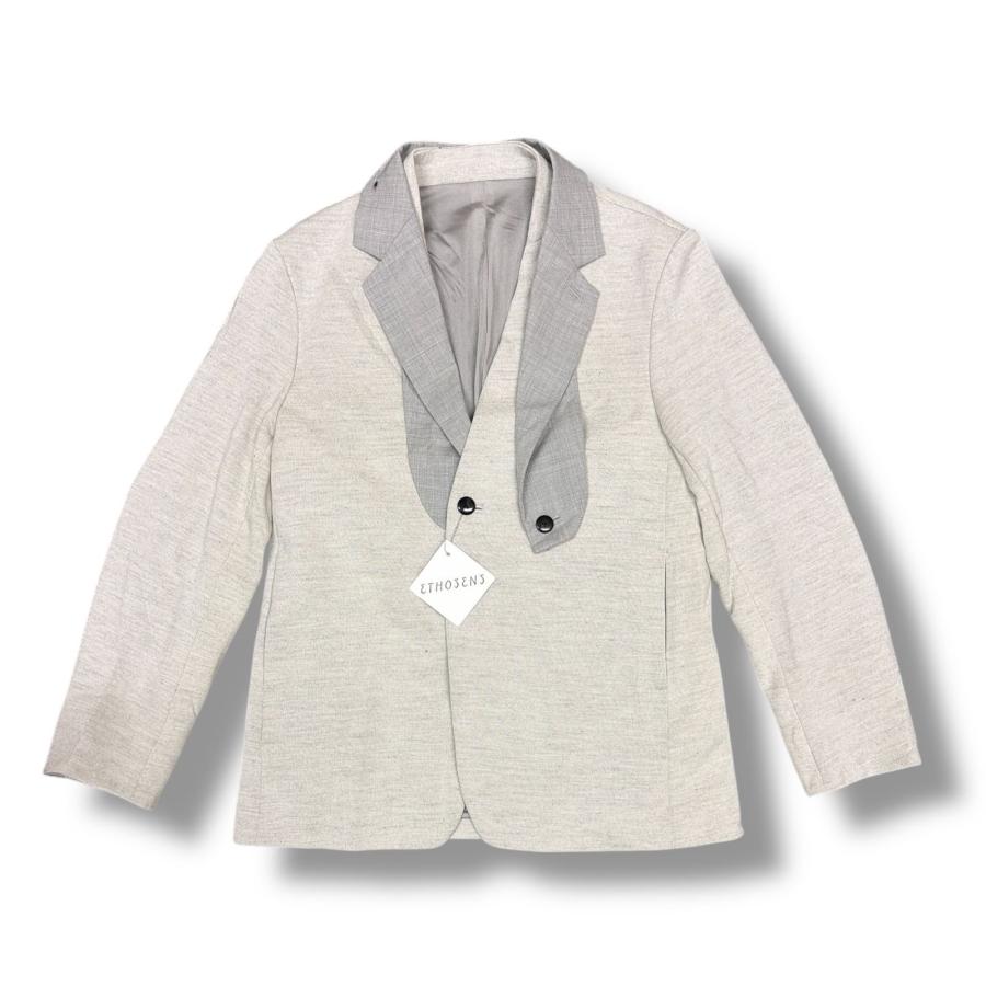 未使用品 ETHOSENS エトセンス 24AW Attach collar sweatjacket