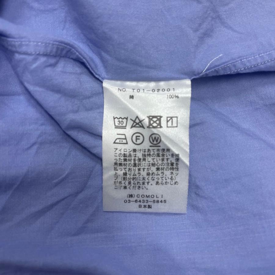 COMOLI コモリ 21SS コモリシャツ コットン レギュラーカラーシャツ