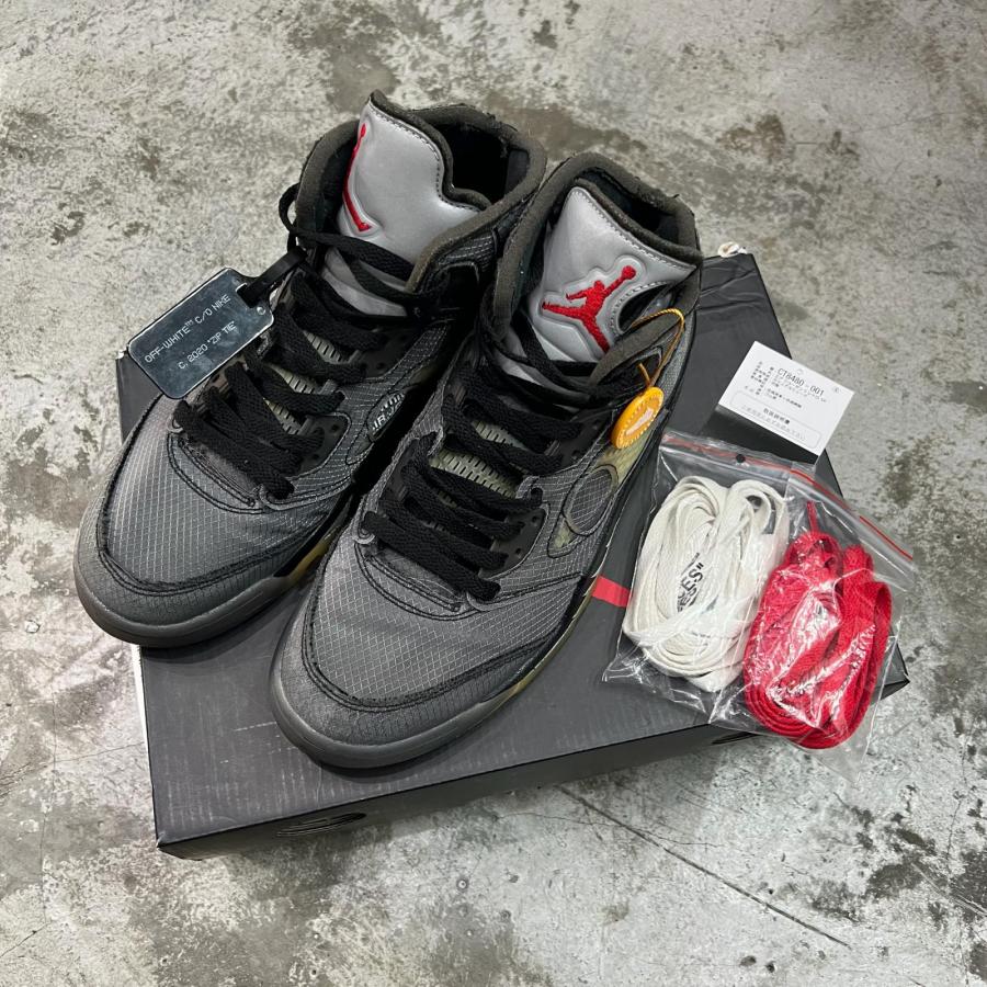 OFF-WHITE NIKE オフホワイト×ナイキ AIR JORDAN 5 NIKE（ナイキ） × OFF-WHITE オフホワイト Air Jordan 5 BlackMuslin