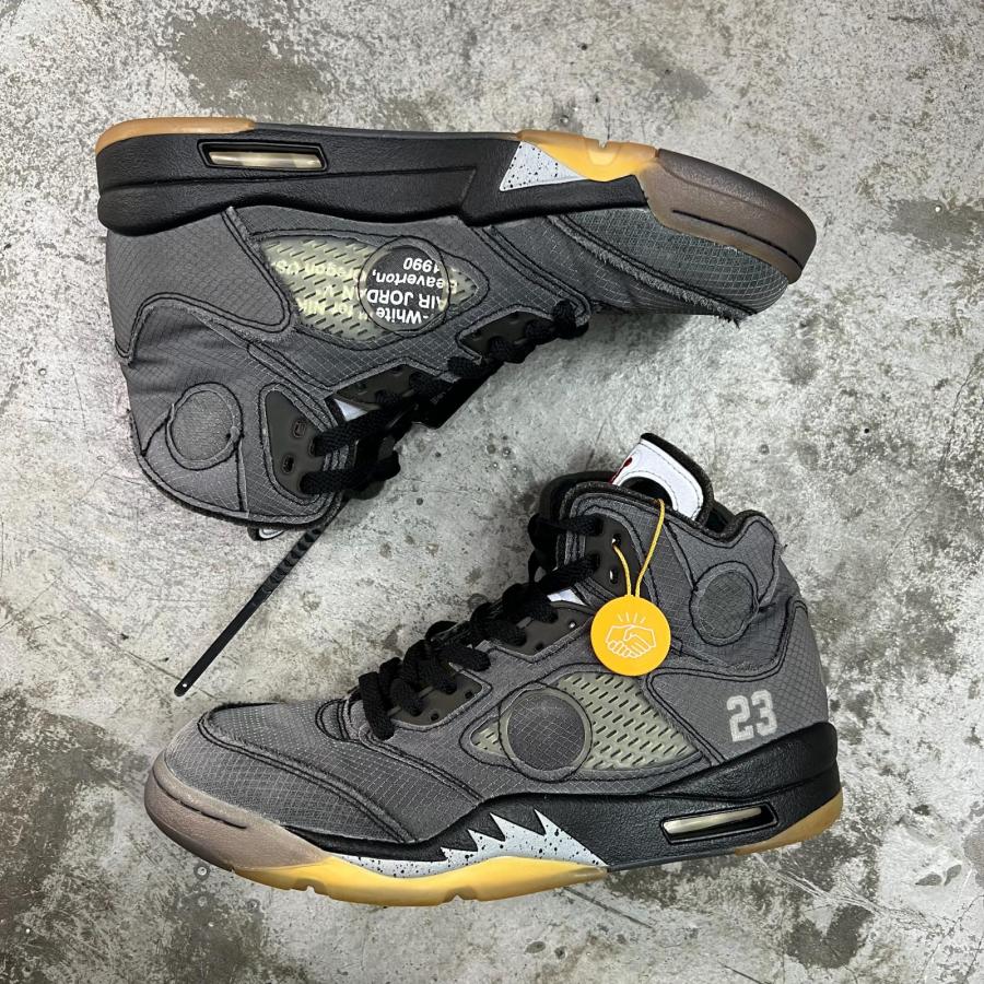 NIKE（ナイキ） × OFF-WHITE オフホワイト Air Jordan 5 BlackMuslin 