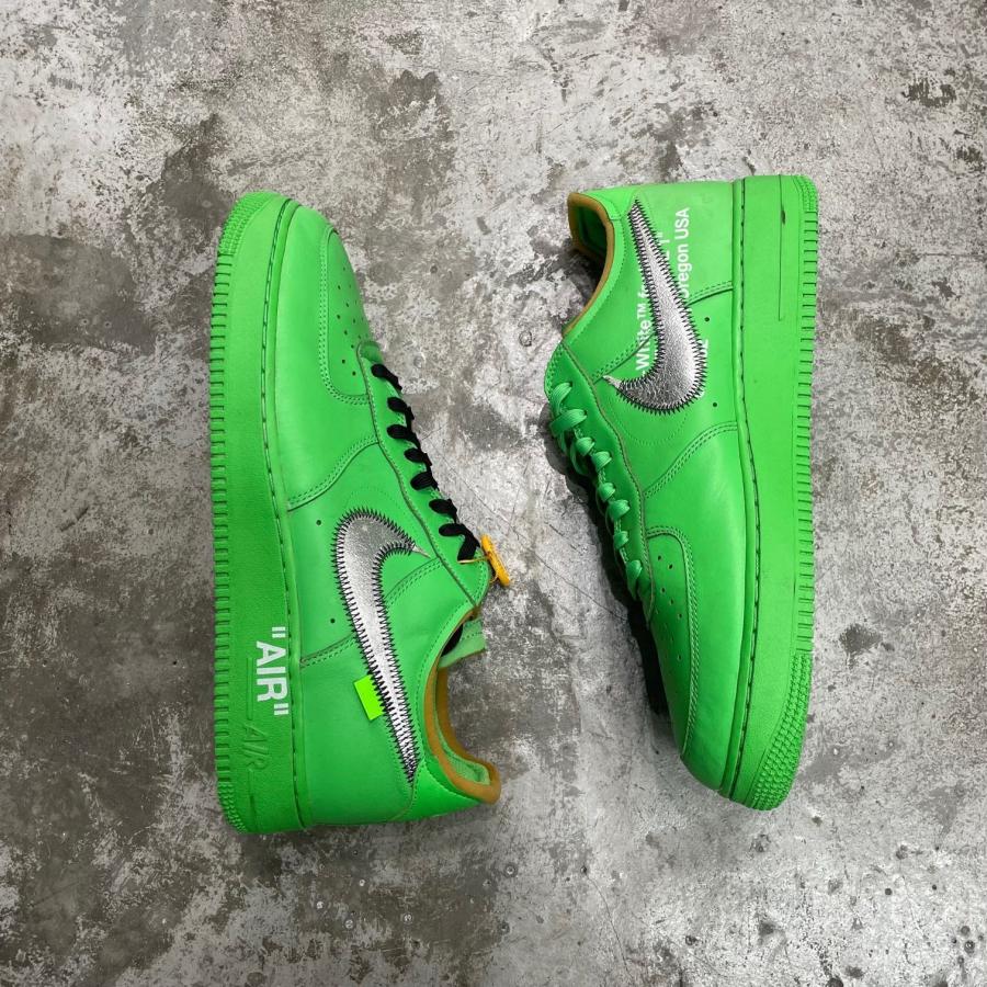 NIKE × OFF-WHITE ナイキ オフホワイト Air Force 1 Low Brooklyn  コラボ エアフォース スニーカー DX1419-300 29.5cm 94326Aの画像