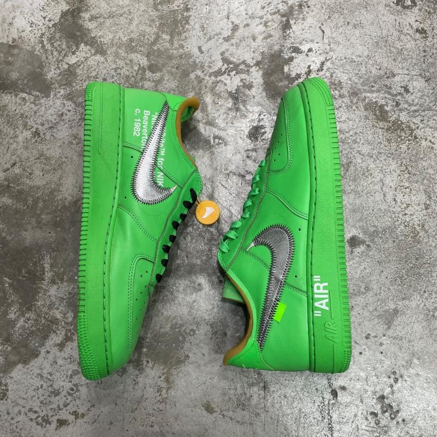 NIKE × OFF-WHITE ナイキ オフホワイト Air Force 1 Low Brooklyn  コラボ エアフォース スニーカー DX1419-300 29.5cm 94326Aの画像